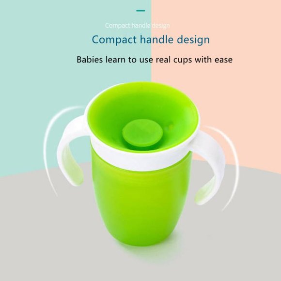 Baby Learning Drinking Cup 360 Degree Non Spill Trainer Water Cup baby 360 cup w - Picture 7 of 8